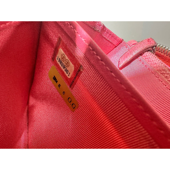 Authentic Chanel Red Quilted Lambskin Leather Long Wallet - Picture 12 of 14